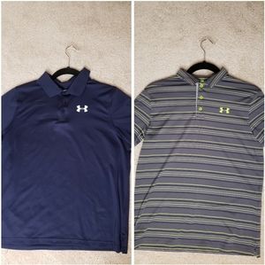 Two Under Armour Golf Polos